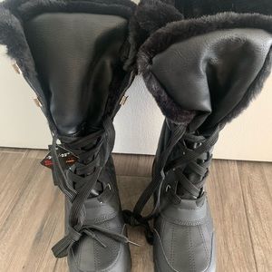 Call it Spring Black Winter Boots rated for -30degC , size Us 7